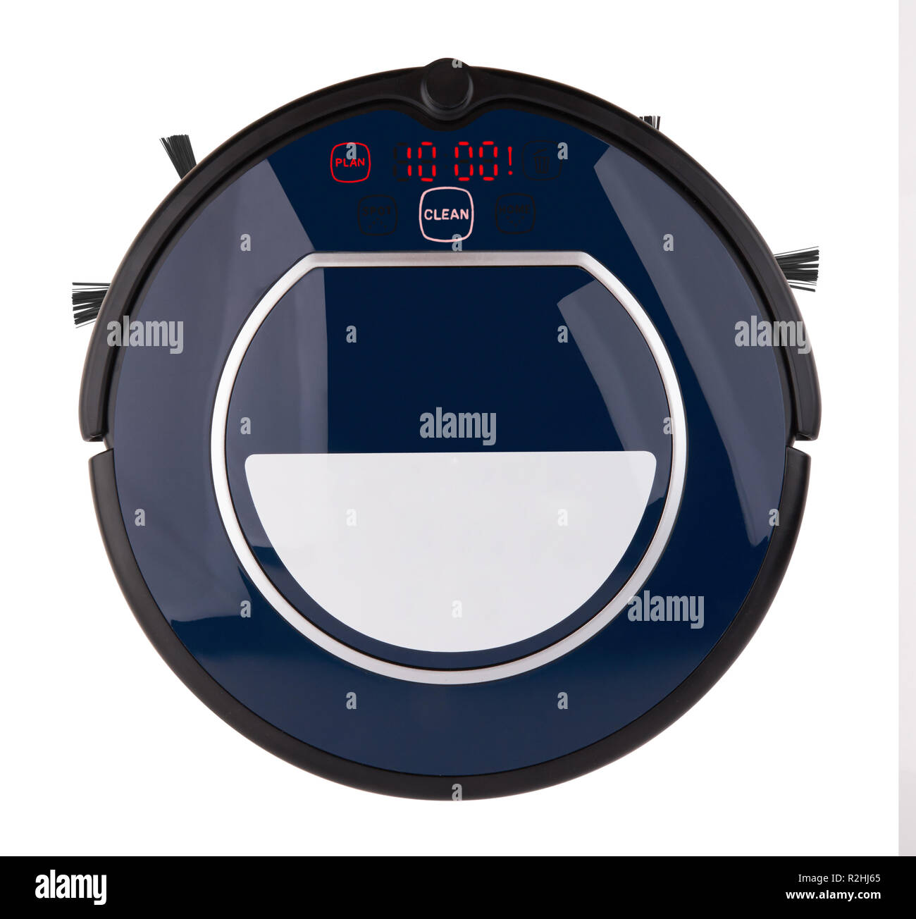 Robotic vacuum cleaner isolated on white background Stock Photo