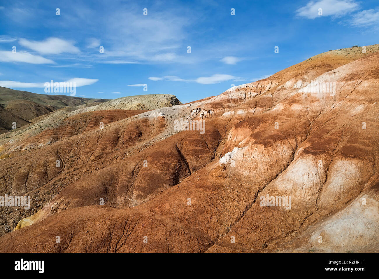 Terrain with the name 'Mars', Republic of Altai, Russia Stock Photo
