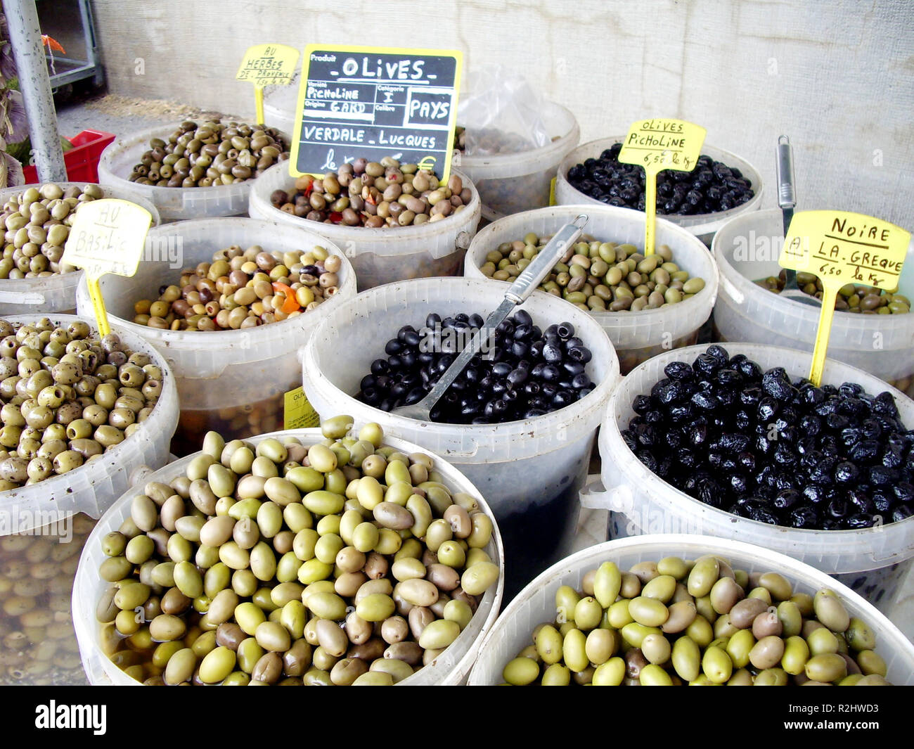 market in france olive Stock Photo Alamy