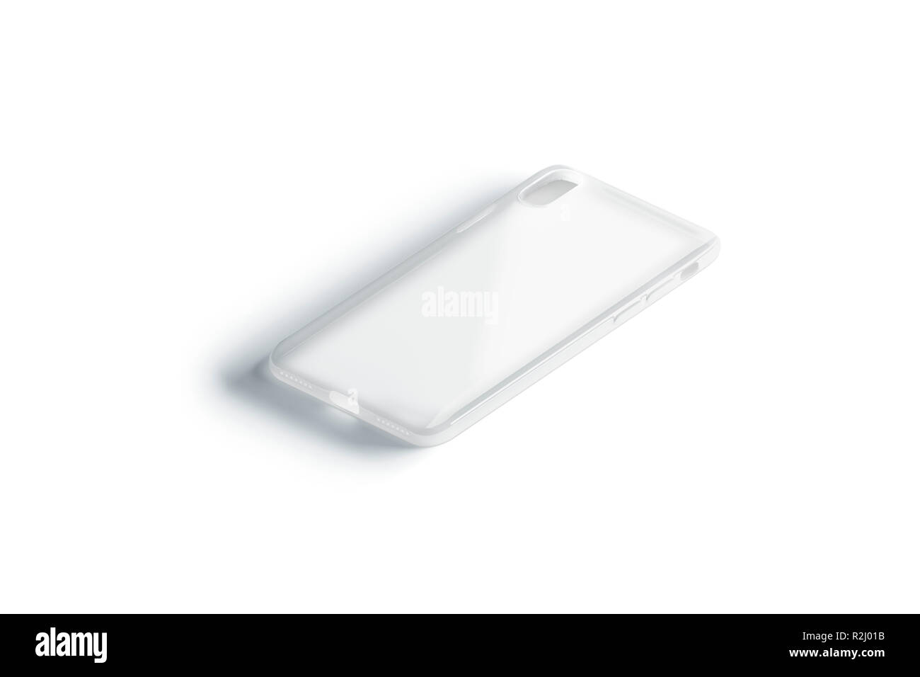 Download Blank transparent phone case mockup, isolated, side view ...
