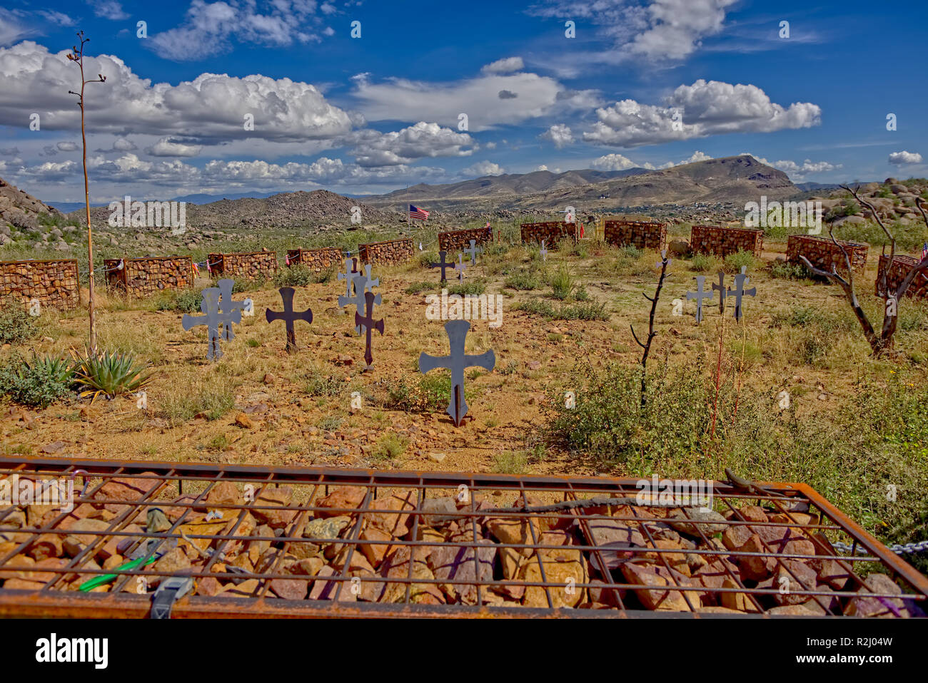 Granite Mountain Hotshots Memorial, Arizona, USA Stock Photo - Alamy
