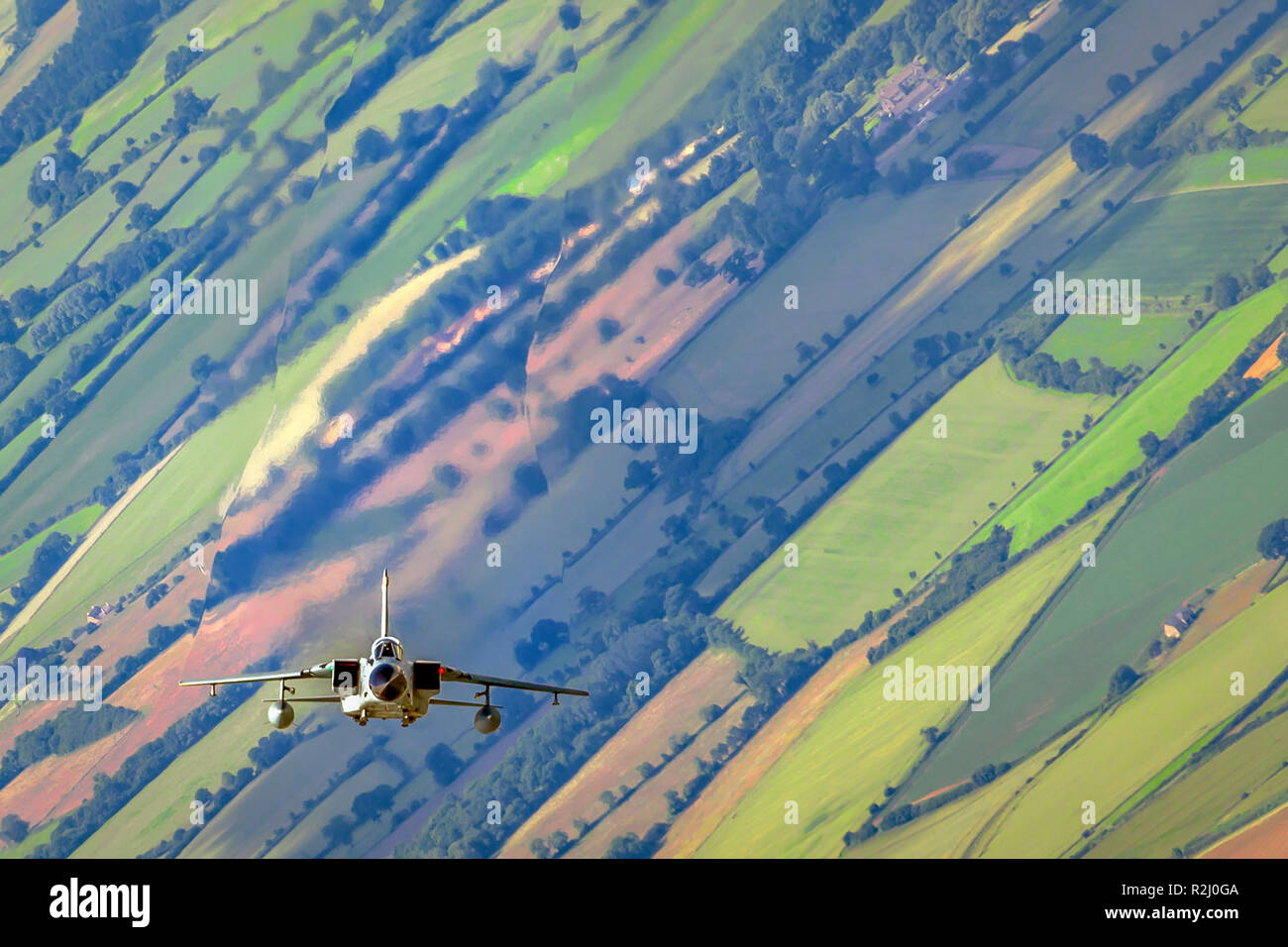 German Air Force, Panavia Tornado in flight Photographed at Royal International Air Tattoo (RIAT) Stock Photo