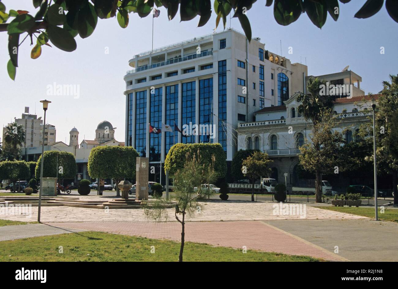 alpha bank in limassol Stock Photo