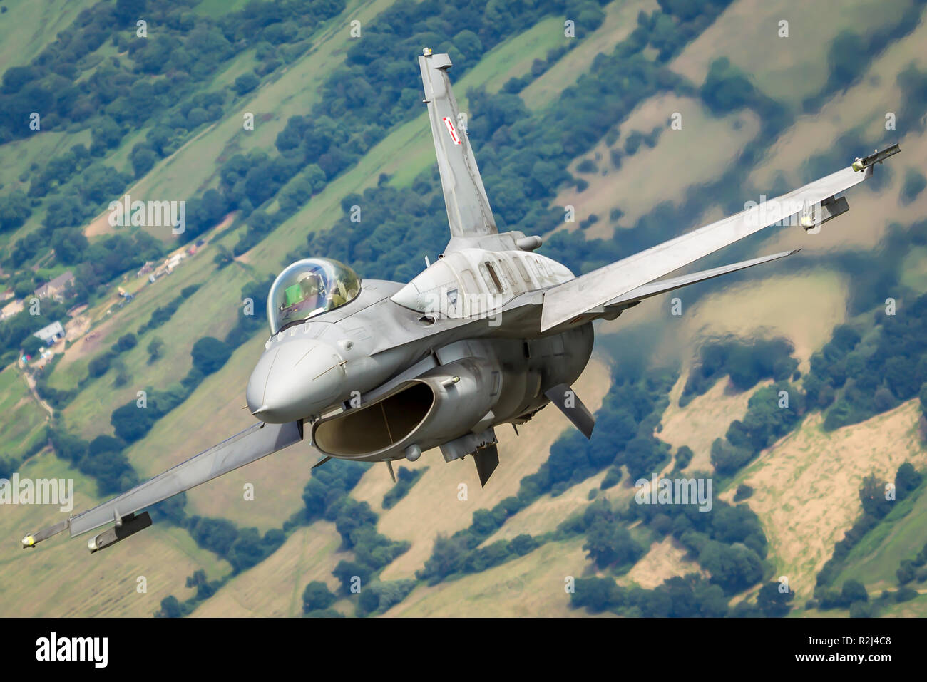 Polish Air Force F-16 Photographed at Royal International Air Tattoo (RIAT) Stock Photo