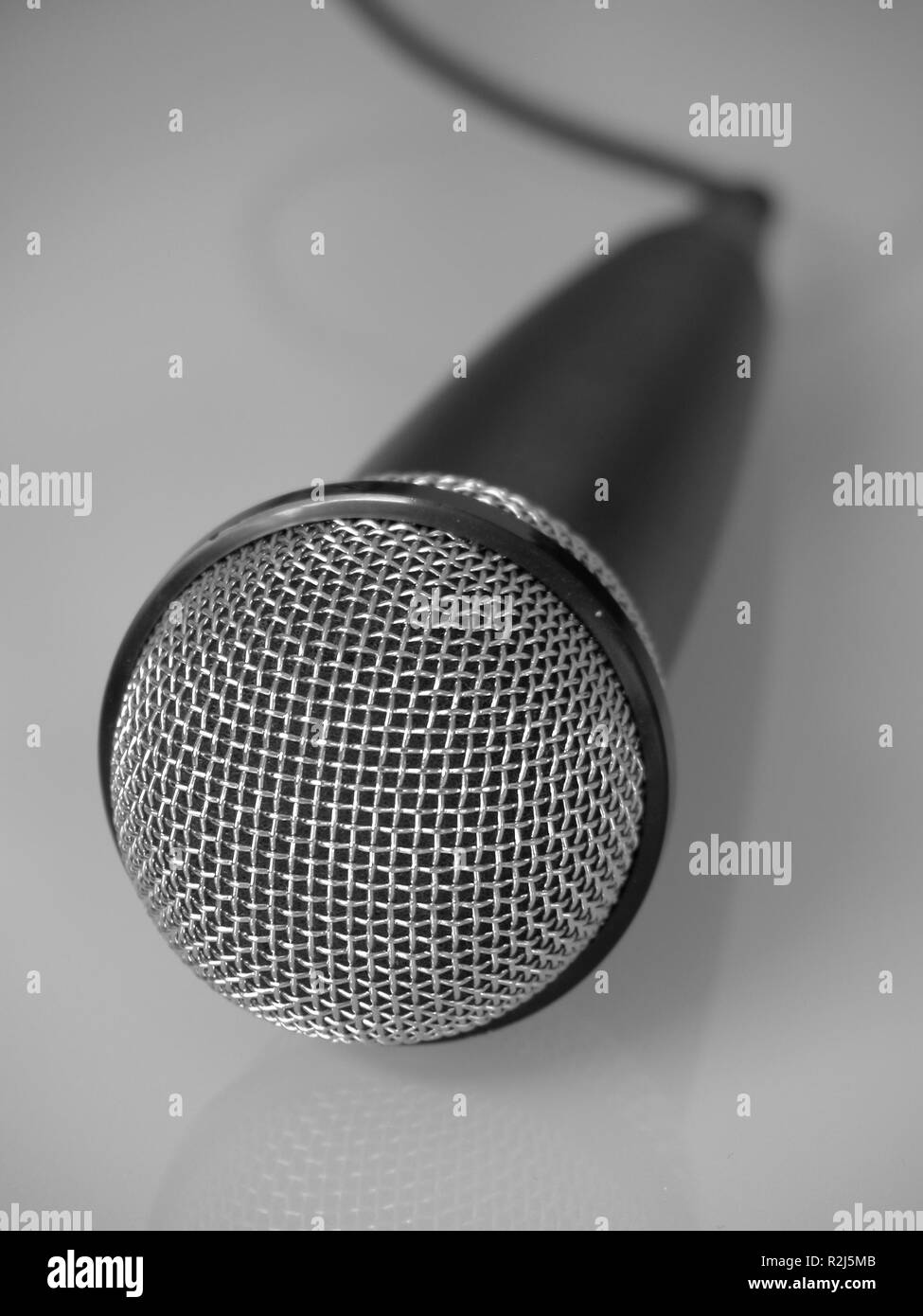 Microphone communication Black and White Stock Photos & Images - Alamy