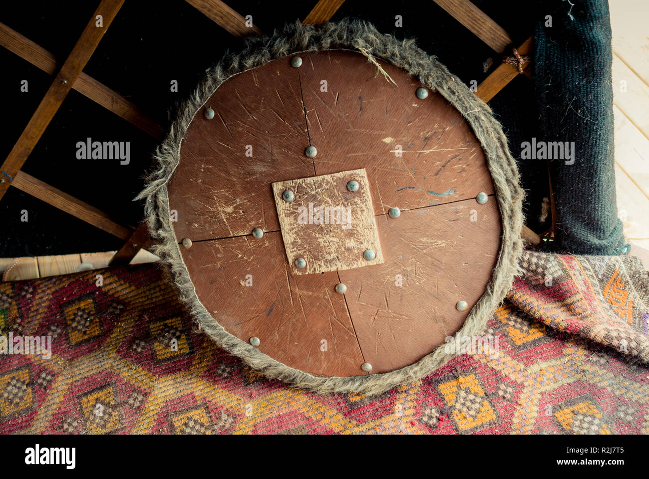 Antique shields from Ottoman times in the view Stock Photo Alamy