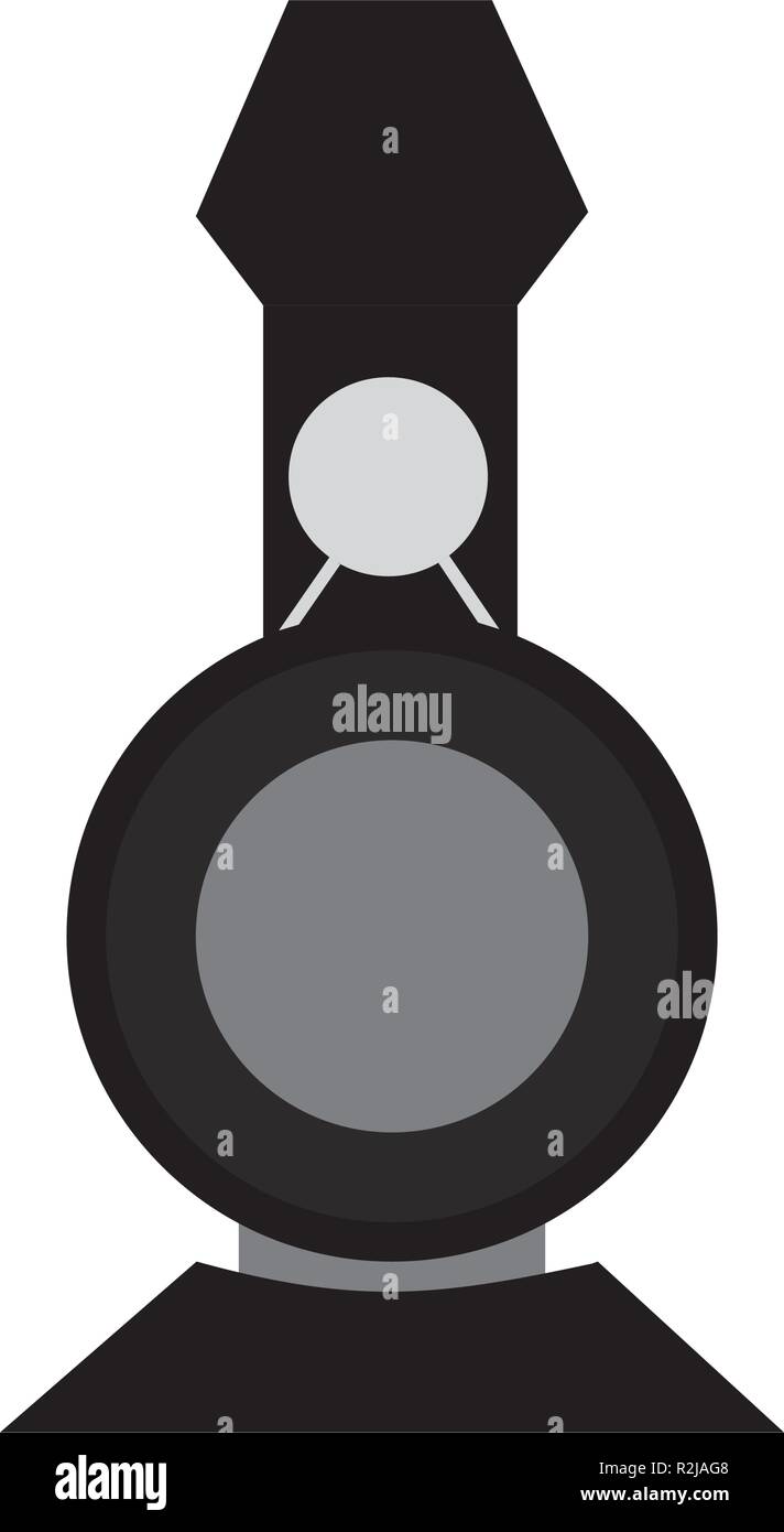 front view of a train Stock Vector