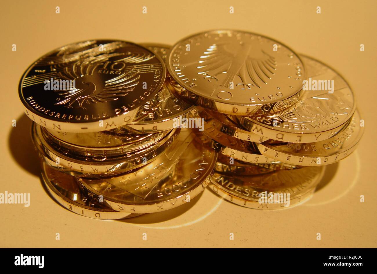 euro coins Stock Photo