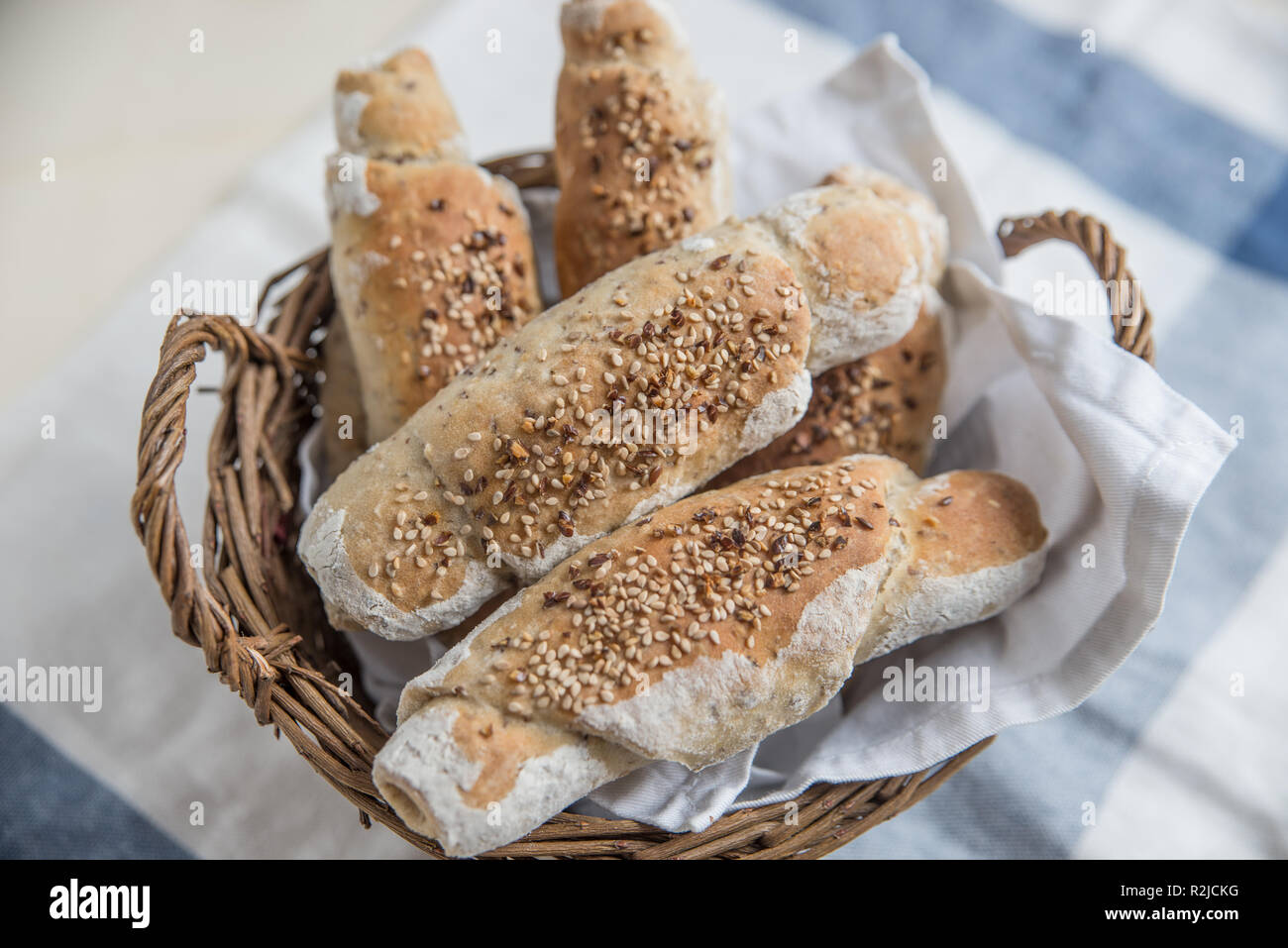 home made bread rolls Stock Photo - Alamy