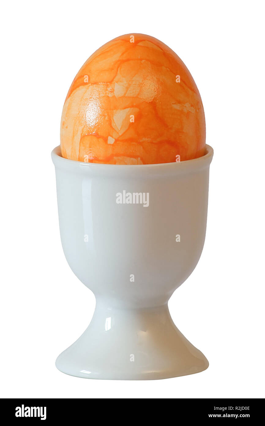 orangenes easter egg Stock Photo