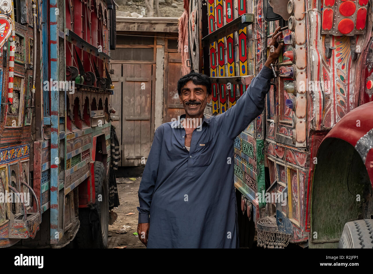 Pakistani. Pakistan, Gilgit. Stock Photo