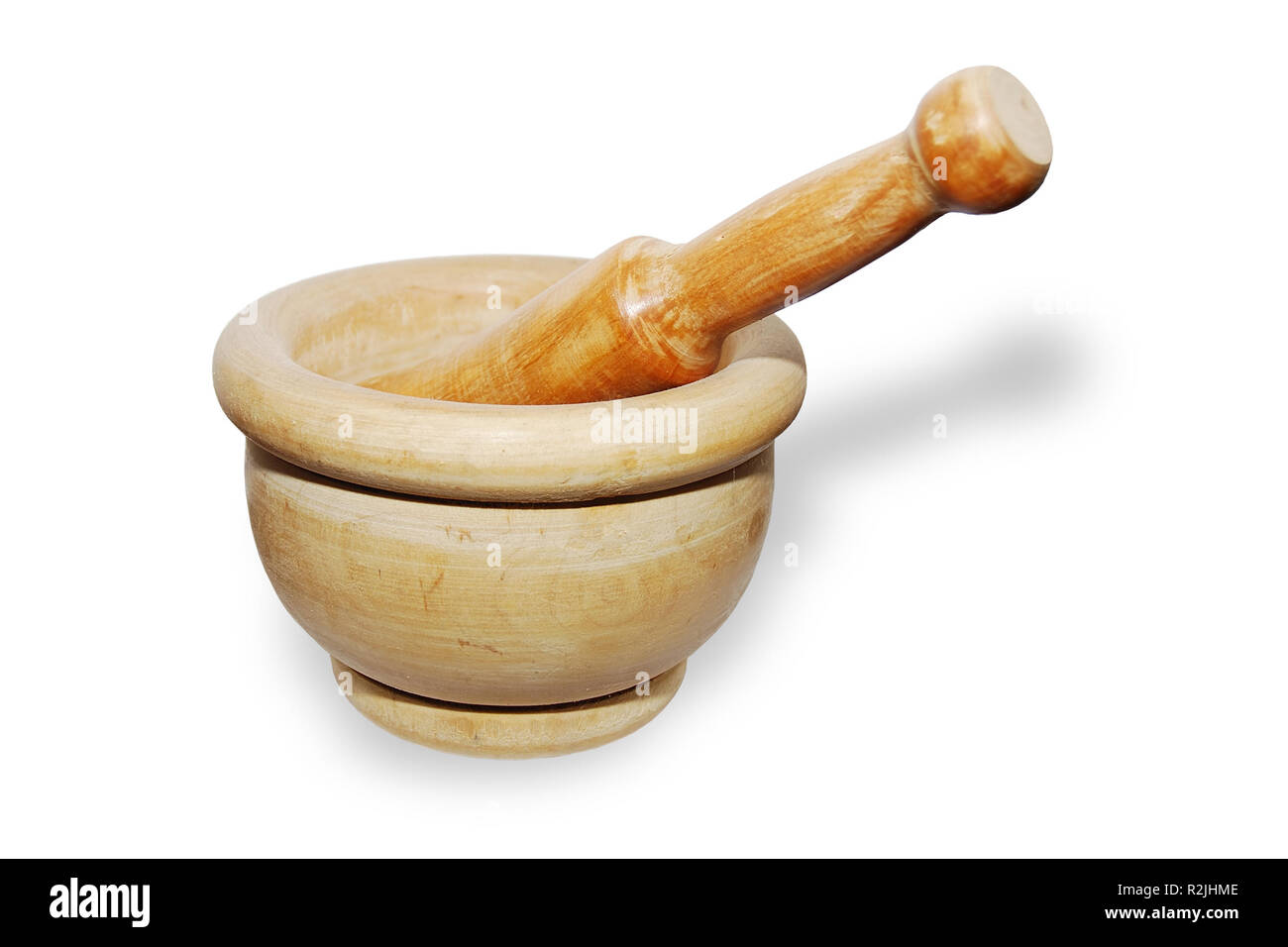 mortar and pestle made holtz Stock Photo Alamy