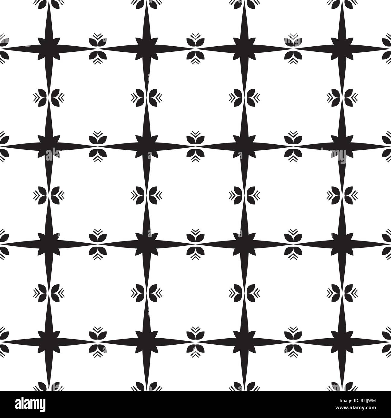 Repeating black white star pattern hi-res stock photography and images ...