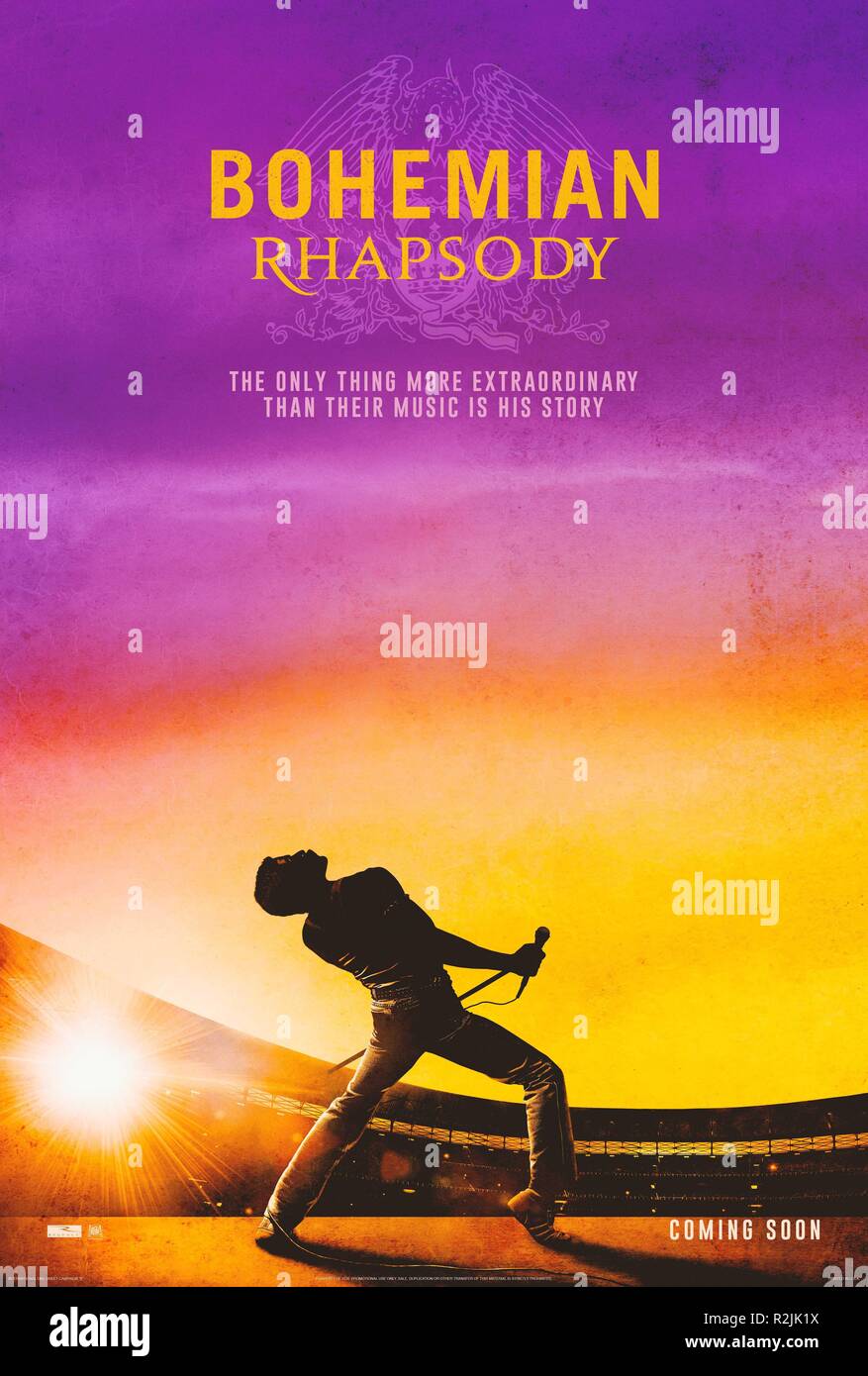 Bohemian Rhapsody Year : 2018 UK / USA Director : Bryan Singer  Poster (USA) Stock Photo