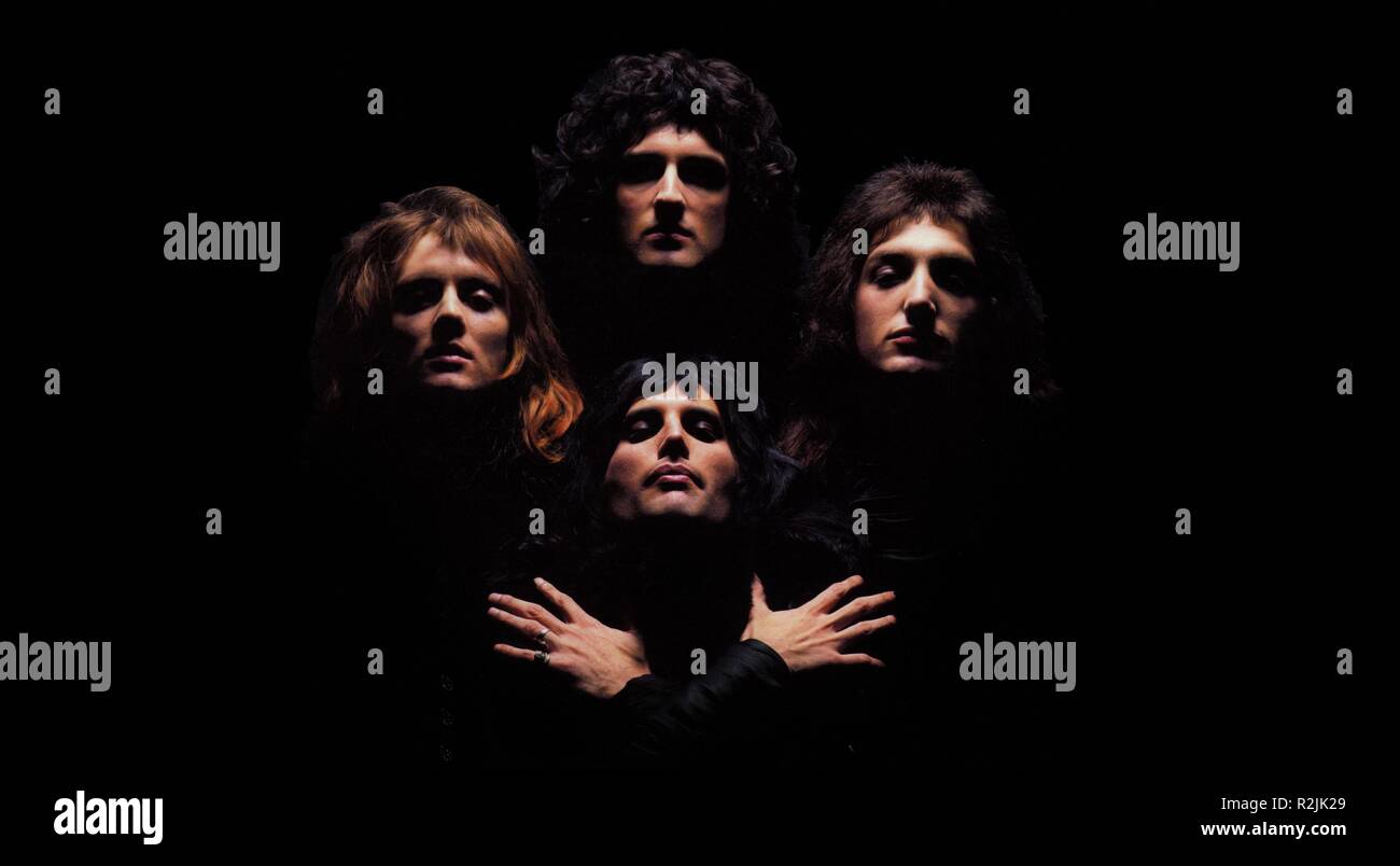 Bohemian Rhapsody Year : 2018 UK / USA Director : Bryan Singer Joseph  Mazzello, Rami Malek, Gwilym Lee, Ben Hardy Key Art Stock Photo - Alamy
