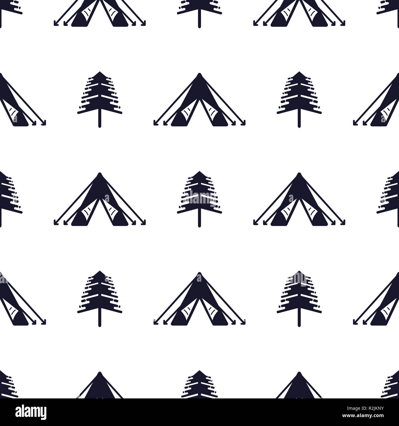 Tent and tree seamless pattern. Silhouette distressed style. Outdoor adventure equipment wallpaper background. Stock illustration isolated on white Stock Photo - Alamy Tent and tree seamless pattern. Silhouette distressed style. Outdoor adventure equipment wallpaper background. Stock illustration isolated on white Stock Photo - Alamy