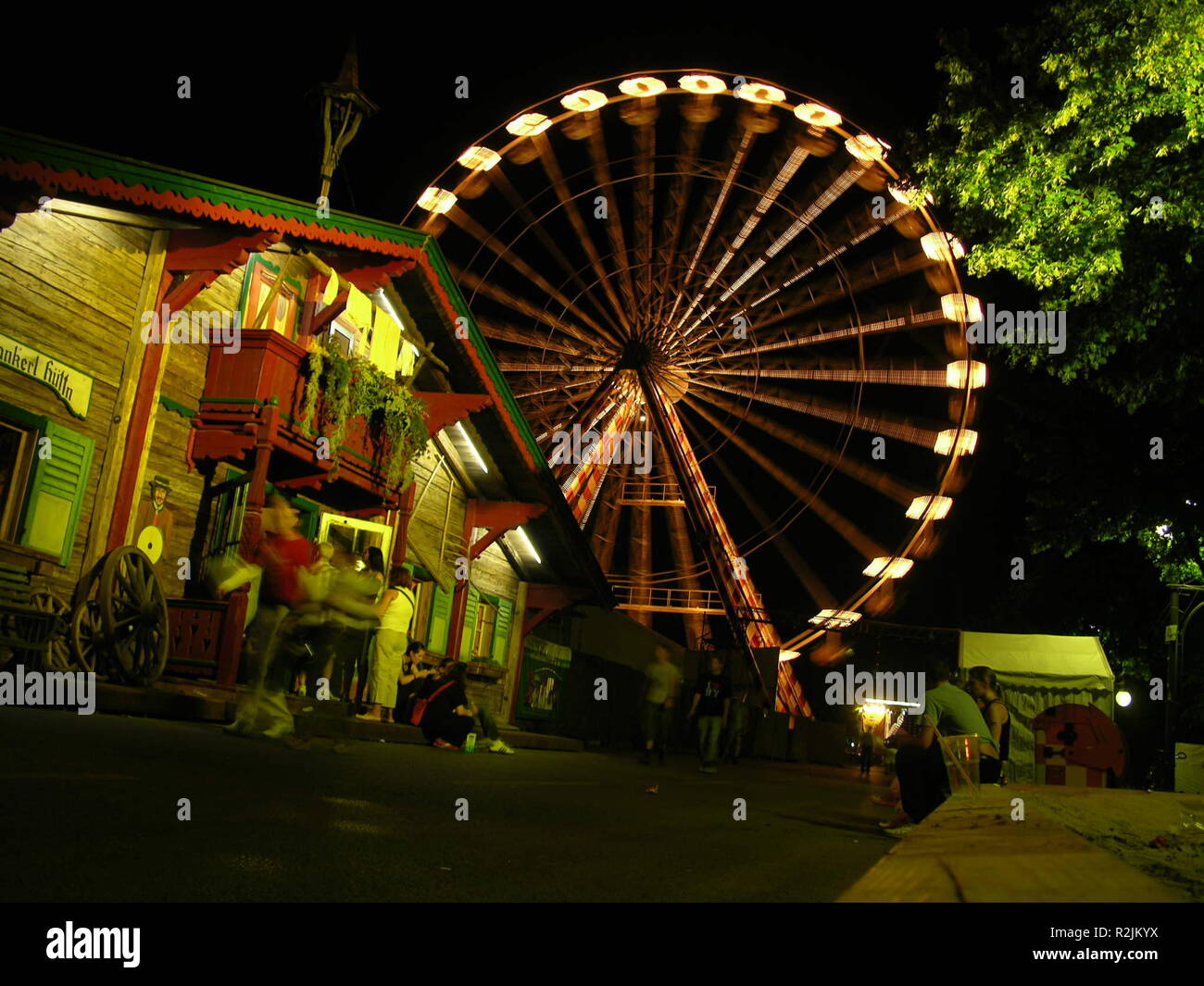 fanmeile by night Stock Photo
