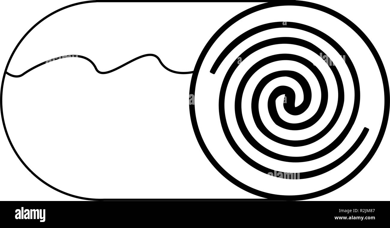 Cinnamon roll dessert vector illustration graphic design Stock Vector ...