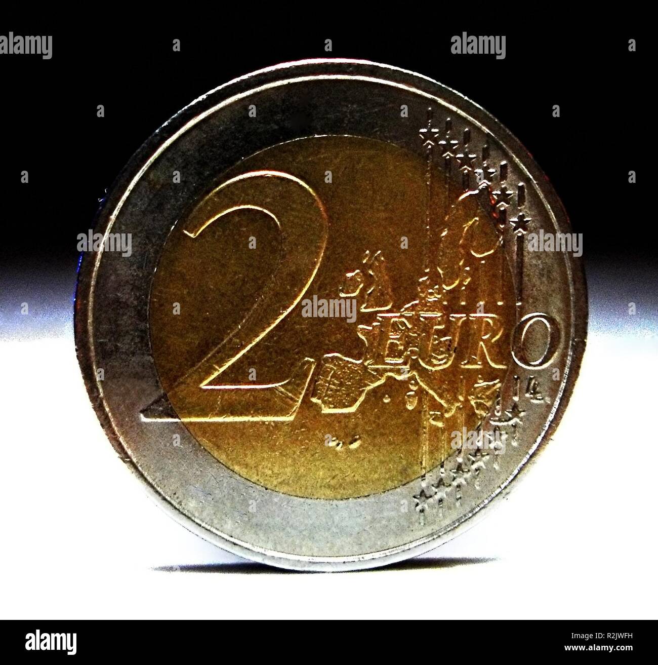 2 euro coin Stock Photo