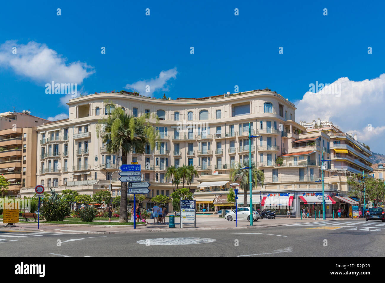Palais Ausonia, apartment house, Menton, Côte d'Azur, French Riviera