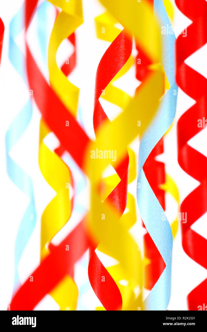 Red ribbons streamer decoration hi-res stock photography and images - Alamy