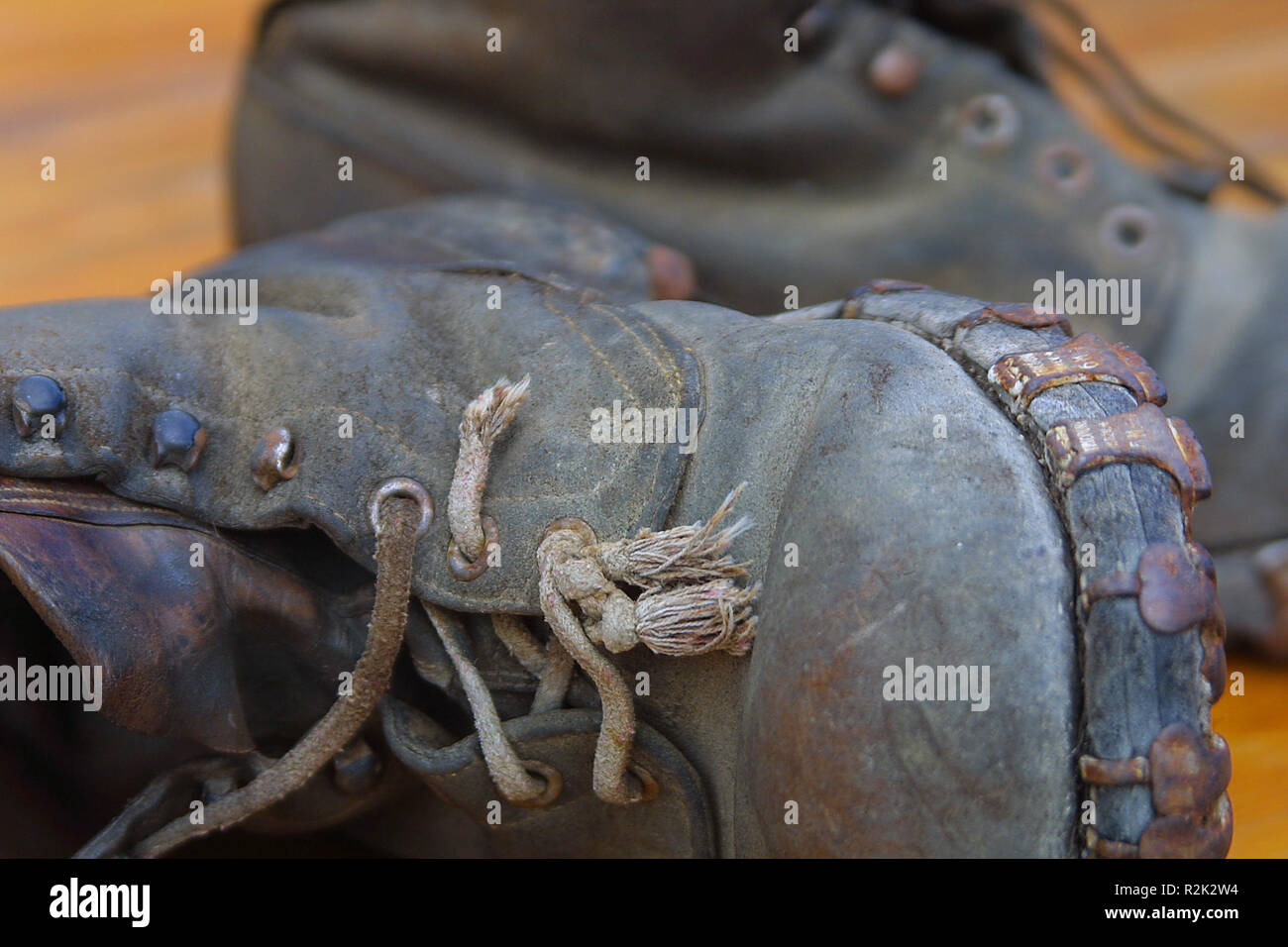 old mountain boots Stock Photo