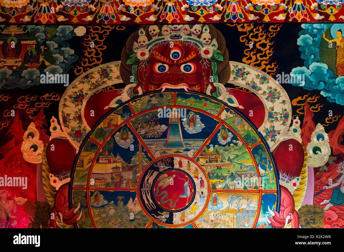 Wheel of life buddhism hi-res stock photography and images - Alamy
