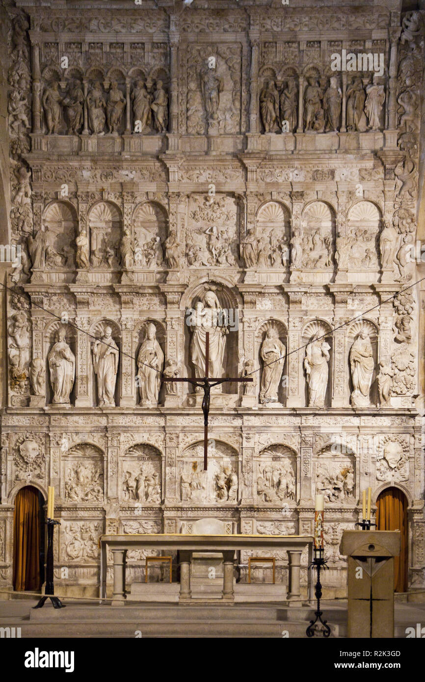 Spain, monastery 'Monestir de Santa Maria de Poblet' in the province Tarragona, UNESCO world cultural heritage, Stock Photo