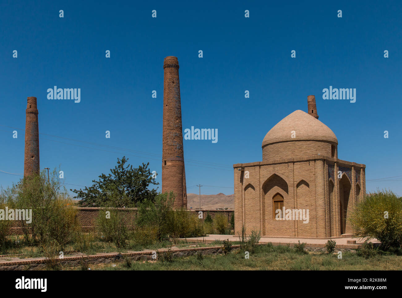 Musalla Complex and Minarets - Herat, Afghanistan Stock Photo