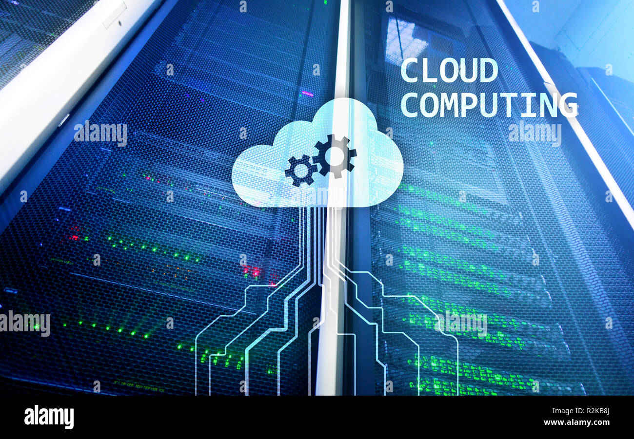 CLoud server and computing, data storage and processing. Internet and ...