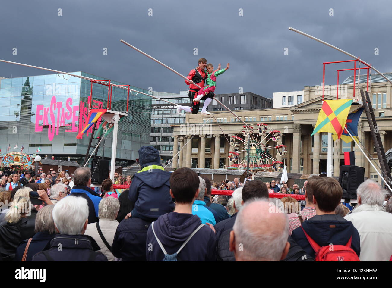 Fall Festival in Stuttgart Germany Stock Photo - Alamy