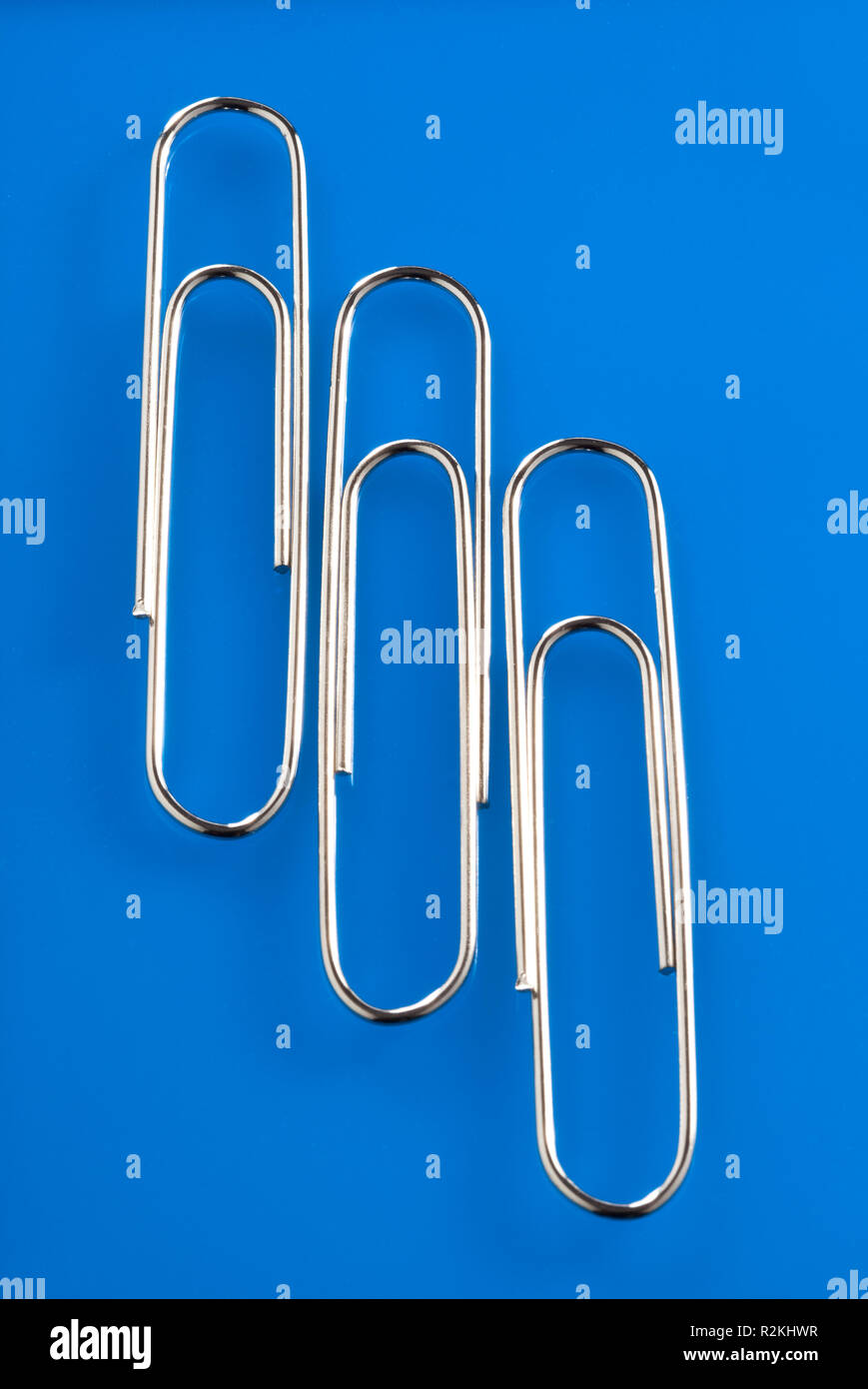 Three giant paper clips Stock Photo Alamy