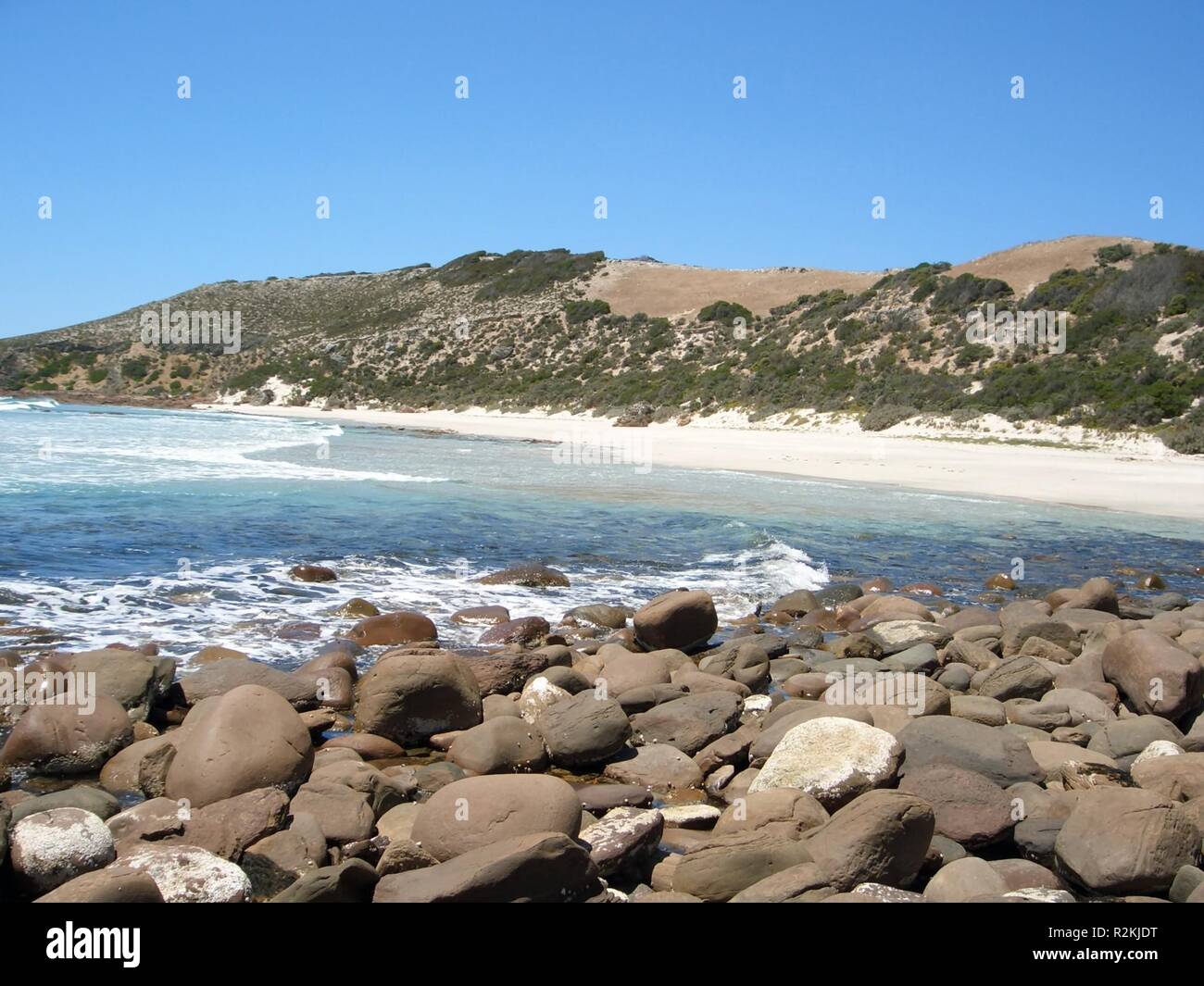 beach at stokes bay Stock Photo
