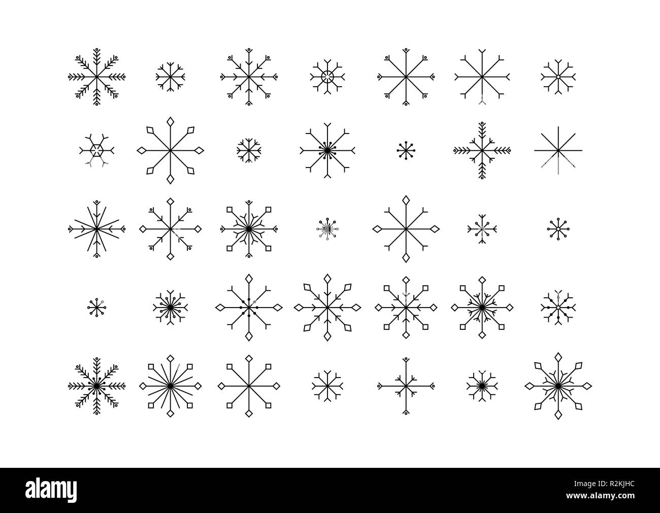 Snowflake Background Black and White Stock Photos & Images - Alamy