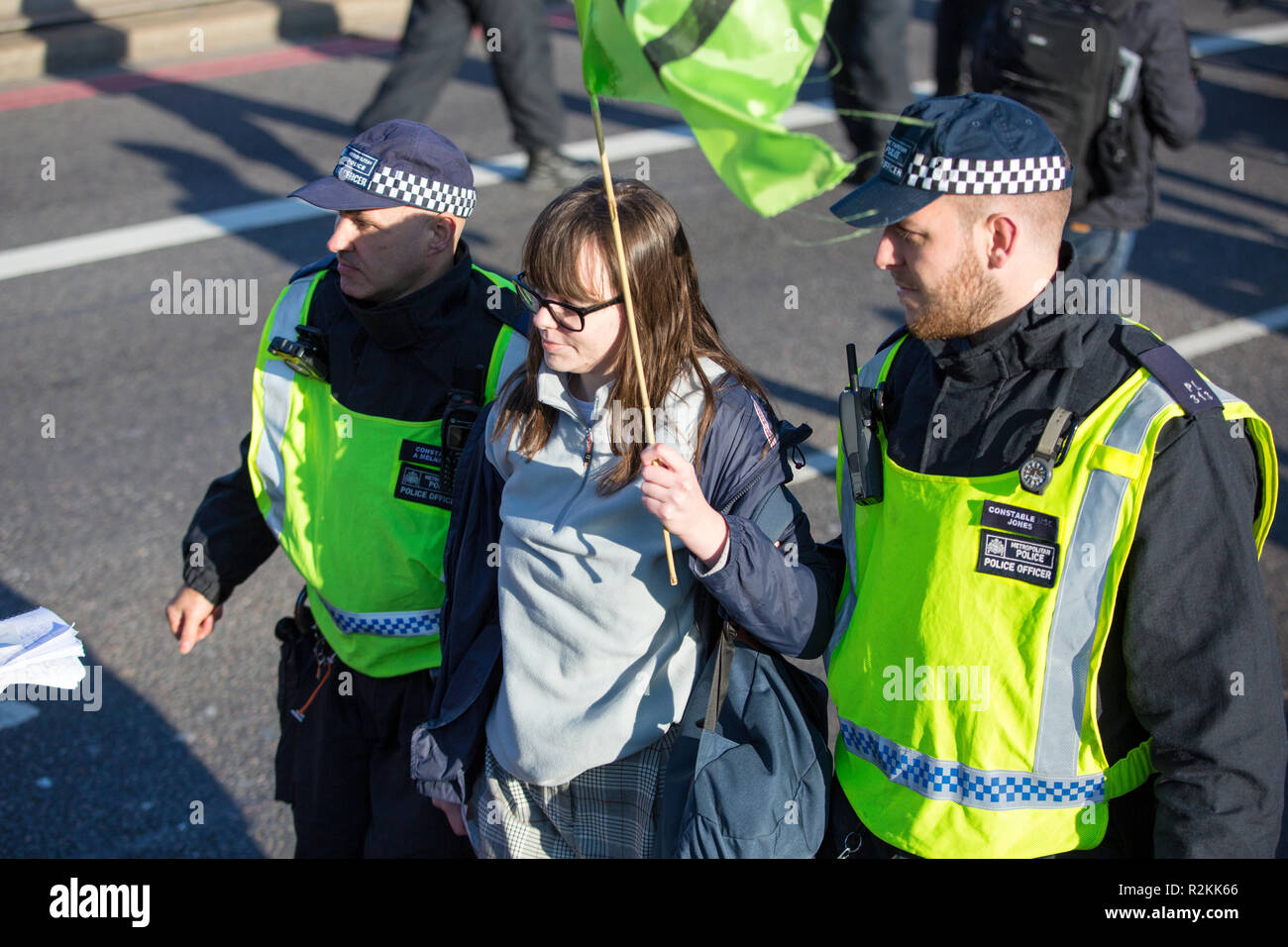 Police arresting woman hi-res stock photography and images - Alamy