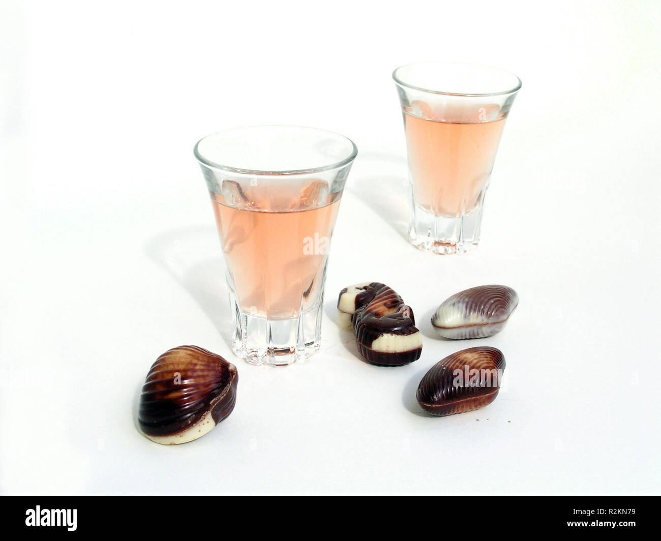 liqueur chocolates Stock Photo