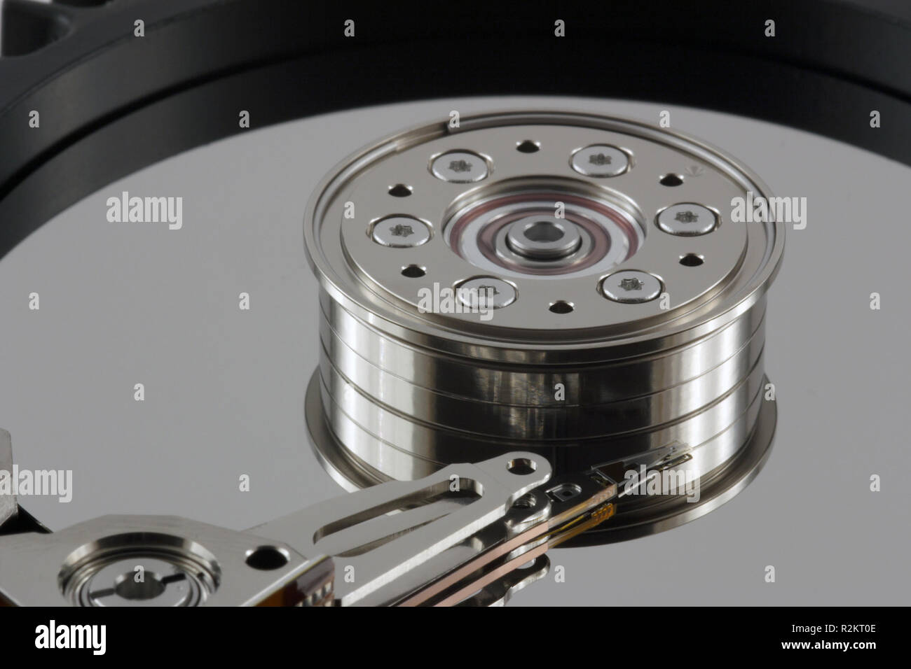 disk mirroring Stock Photo