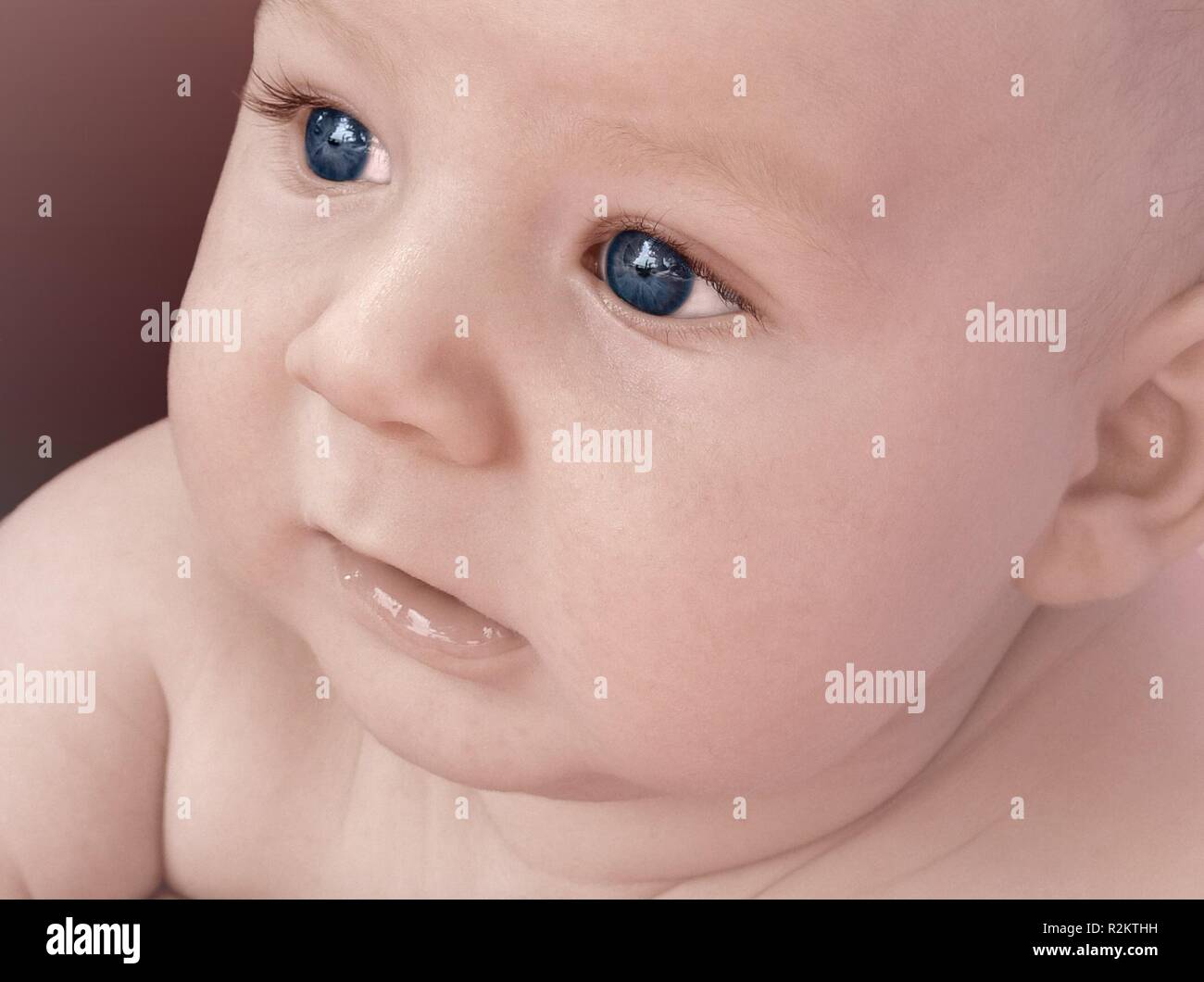 the view of a baby Stock Photo