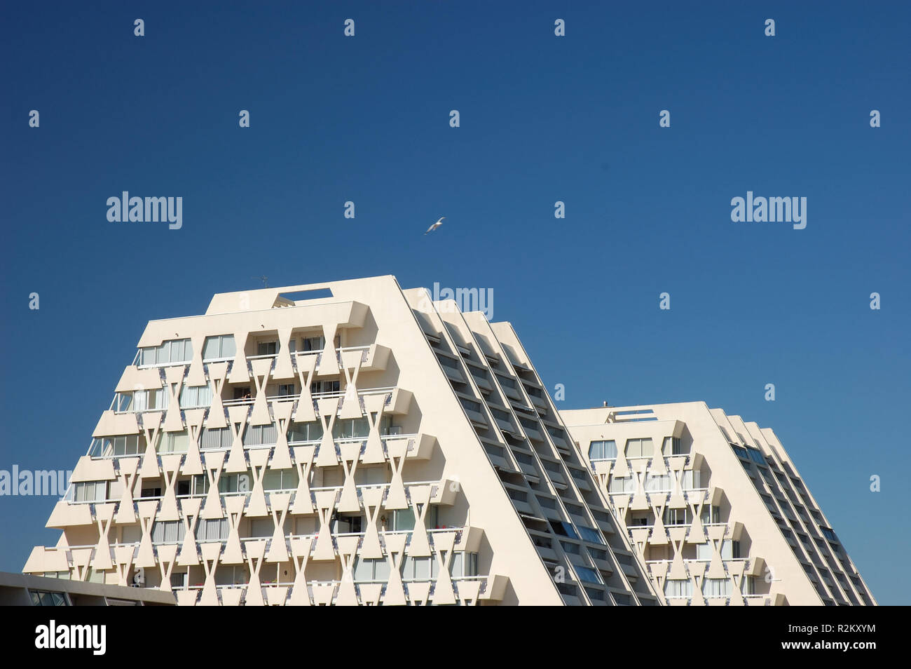 futuristic buildings in the south of france Stock Photo