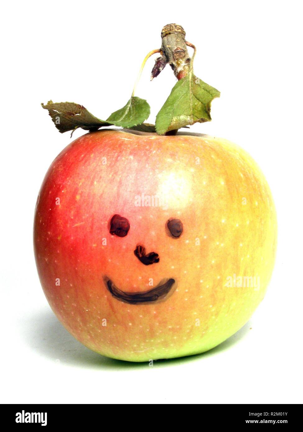 laughing apple Stock Photo