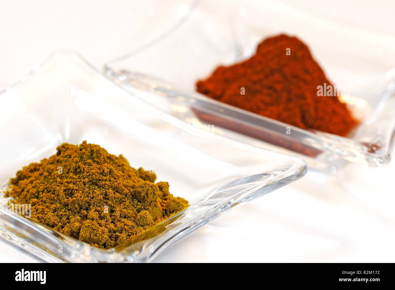 curry and peppers Stock Photo