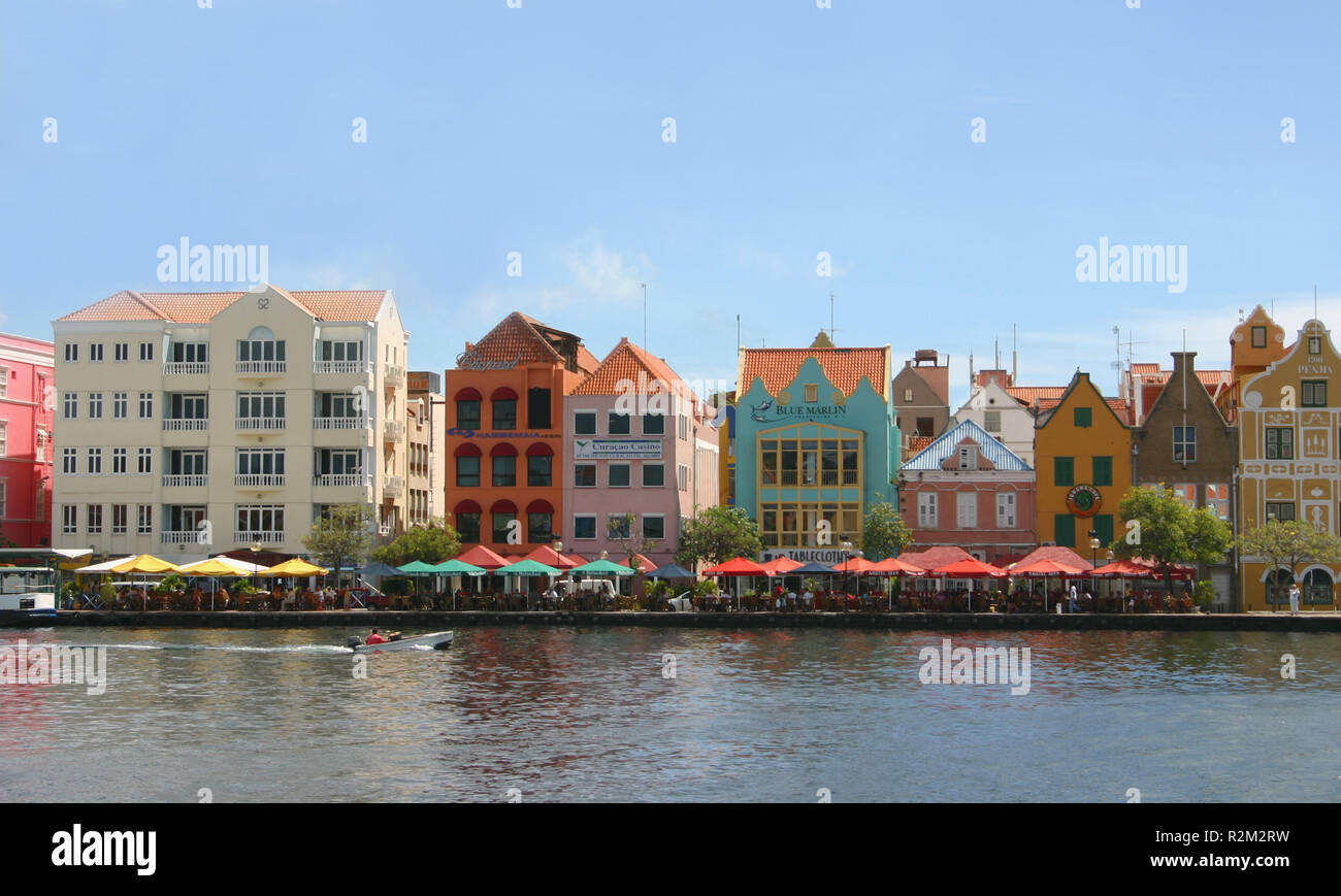 bright colors in willemstad Stock Photo