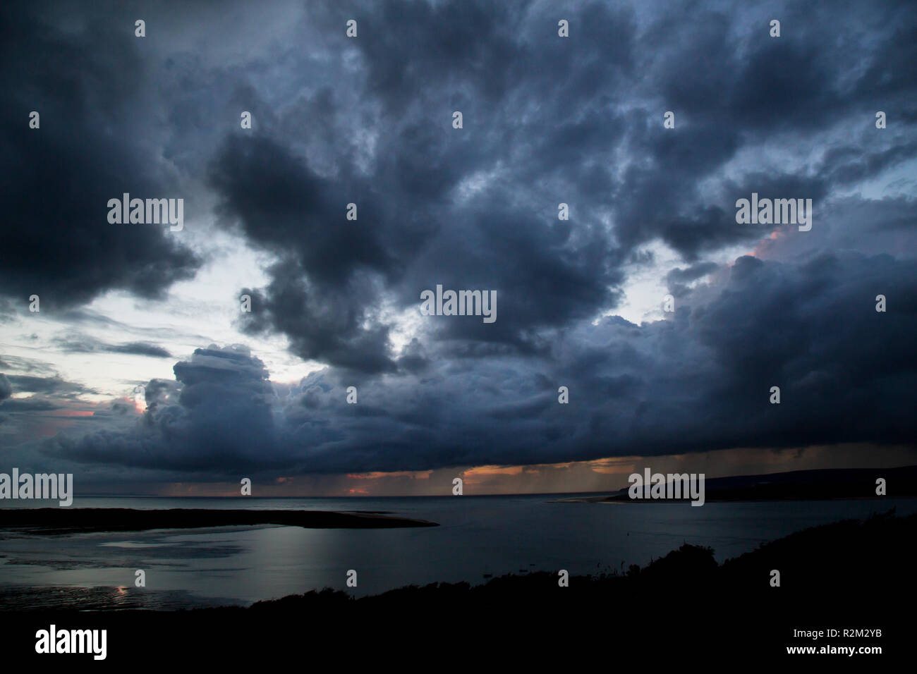 Appledore Estuary after sunset, North Devon Stock Photo - Alamy