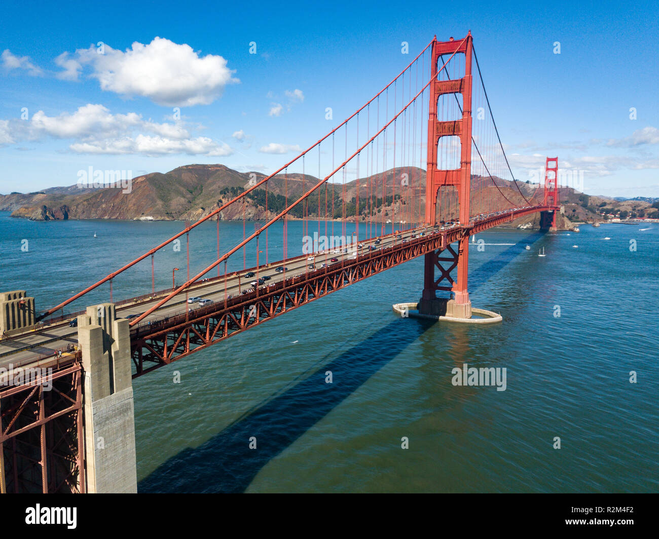 The Golden Gate Bridge located in San Francisco, California Stock Photo