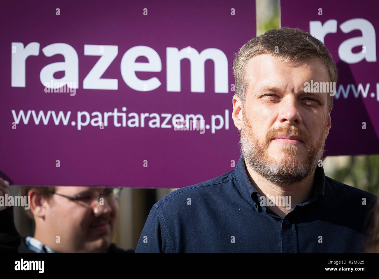 Adrian Zandberg in Warsaw, Poland on 27 August 2018 Stock Photo