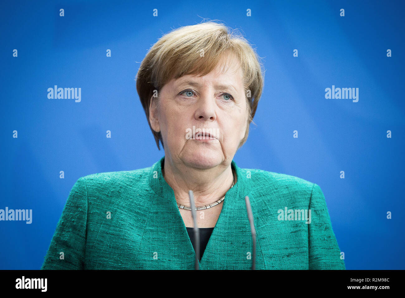 Angela Merkel in Berlin, Germany on 16 February 2018 Stock Photo