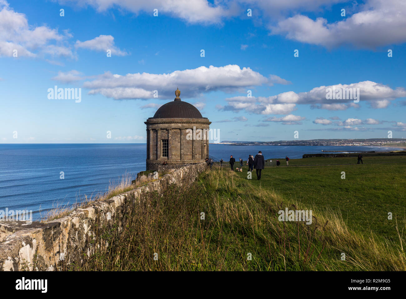 Mussenden Temple, Downhill Demesne, Castlerock, Coleraine, County Londonderry, N.Ireland Stock Photo