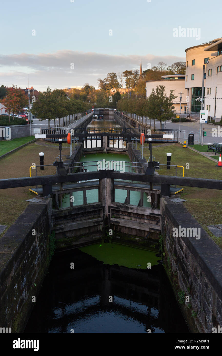 Canal Locks and Civic Centre at Lagan Valley Island, Lisburn, County