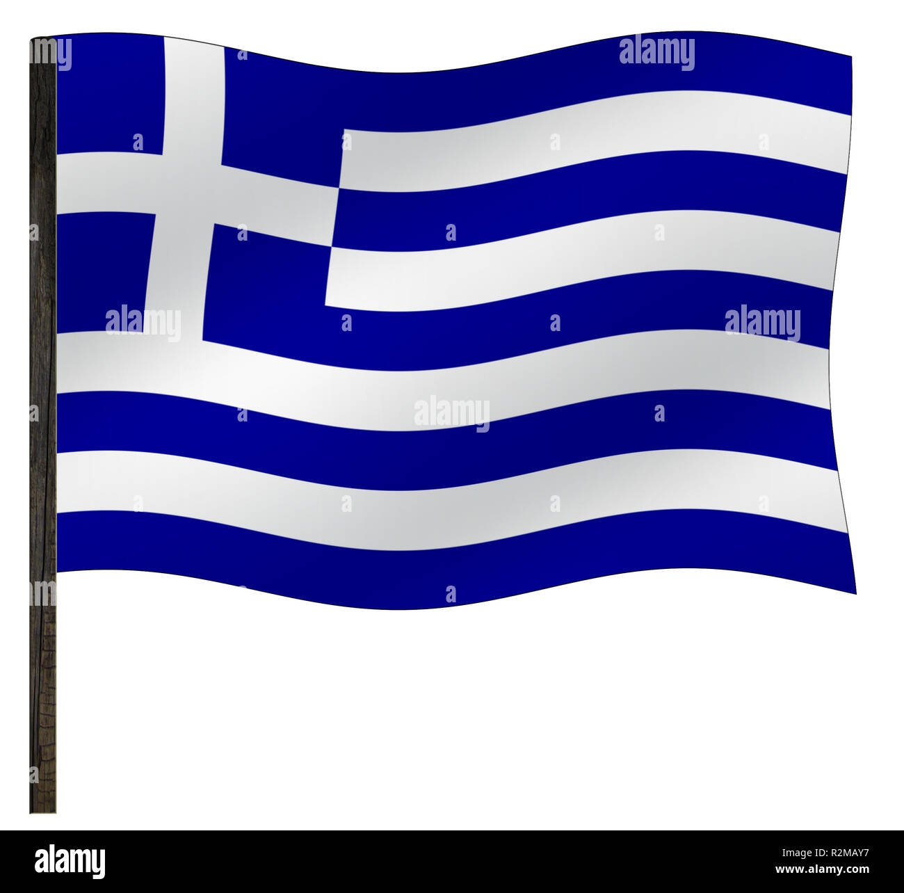 flag of greece Stock Photo