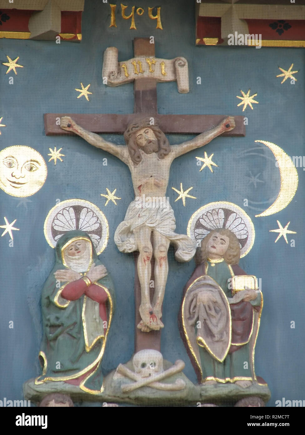 crucifixion,gate pfullendorf Stock Photo